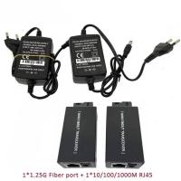 ราคา 1 คู่ Gigabit 100/1000M A/B SC Ethernet Fiber Switch Media Converter Rj45 Optic Transceiver 20KM fibra สวิทช์แหล่งจ่ายไฟ (54907887098)