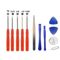 ราคา 12ชิ้น ชุดไขควงและอุปกรณ์แกะมือถือ mobile phone disassembly tool 12piece iPhone series screwdriver (17383097526)