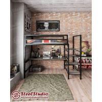 ราคา เตียงเหล็กสองชั้น ขนาด 3.5 ฟุต พร้อมโต๊ะทำงานด้านล่าง บันไดเหล็ก (4345432366)