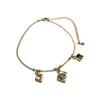 ราคา TANITTgems สร้อยข้อเท้าทองประดับตุ้งติ้งฝังเพชรคริสตัลแวววาว. (4180271175)
