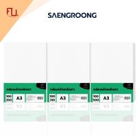 ราคา Saengroong กระดาษแข็ง ขาวเทา ขนาด A3 100แผ่น/แพ็ค (25873936087)