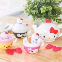 ราคา ชุดน้ำชาคิตตี้ จากชุดHappyMeal Mcdonald 1set 4ชิ้น ของใหม่ในแพค (1873698878)