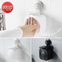 ราคา GDeal เครื่องสบู่ถ้วยดูดในห้องน้ําติดผนังเครื่องจ่ายสบู่แบบกดพลาสติกฟรีหมัด (46560738528)