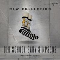 ราคา ถุงเท้า 3 ชั้น OLDSCHOOL พร้อม BABY SIMPSONS MOTIF (OL 14) (27965187945)