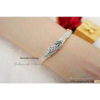 ราคา กำไลทองฝังเพชร CZ แท้ งานทองไมครอน (11814661184)