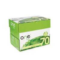 ราคา ONE GREEN กระดาษถ่ายเอกสาร A4 70 แกรม แพ็ค 5 รีม (450 แผ่น/รีม) (8829862569)