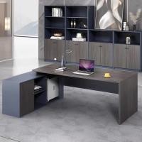 ราคา Simple modern office desk boss office furniture president single supervisor manager table and chair combination (53202996275)