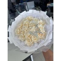 ราคา ช่อดอกกุหลายสีแชมเปญ 16 ดอก (56554844695)