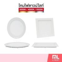ราคา โคมไฟ ดาวน์ไลท์ 3W 6W 9W 12W 18W 24W ฝังฝ้า 2.5" 4" 5" 6" 8" 11" Panel LED ดาวไลท์ Downlight แสงขาว/วอร์ม/คลูไวท์ (2865171376)