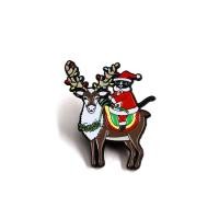 ราคา Santa-Cat และกวางเรนเดียร์ของเขาเคลือบ Pin คริสต์มาส Moose Badge เครื่องประดับวันหยุด Creative Novel เครื่องประดับคริสต์มาส (50710957153)