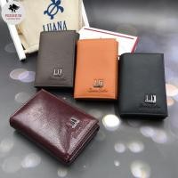 ราคา BS/Dunhill Leather Short Wallet 168 Vertical Wallet Mini Size/Small Size Fold Over Wallet (18480180779)
