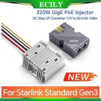 ราคา ECILY 9603GSPRO 320W GigE PoE หัวฉีด 8KV Lightning Protection Starlink Gen3 DC Converter 12V ถึง 56V 3A 168W Starlink V3 จาน (41779004141)