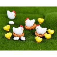 ราคา ตุ๊กตาจิ๋ว - แม่ไก่ ลูกเจี๊ยบ ไข่ และรัง(ขนาดเล็ก) (2131946468)