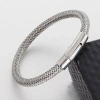 ราคา Mens Bracelets Genuine Leather Bracelets With Stainless Steel Wire Cable C Clasps Cuff Bangles For Male Female Bracelet (43275846981)