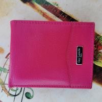 ราคา กระเป๋าสตางค์ Guy Laroche หนังวัวแท้ ใบสั้น นำเข้า สีชมพู Guy Laroche Short Fold Wallet (8207996641)