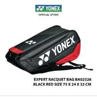 ราคา YONEX กระเป๋าเก็บไม้แบดมินตัน รุ่น BA02326EX Colour Black/Red (6Pcs) (26976964479)