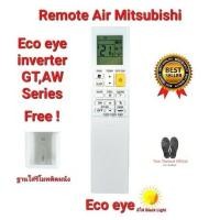 ราคา Mitsubishi Electric รีโมทแอร์ Mr Slim Eco eye inverter GT,AW Series ใช้ทดแทน (ฟรีฐานใส่รีโมทติดผนัง) (23881519606)