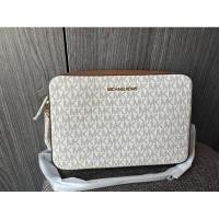 ราคา Michael Kors Women’s Jet Set Large Leather Crossbody Handbag (25307100079)