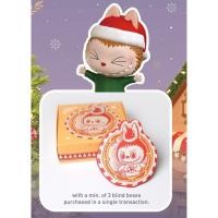 ราคา POP MART Labubu Christmas Coaster ที่รองแก้วลาบูบู้ของแท้ (25157065226)