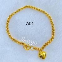 ราคา ไม่ลอก สร้อยข้อมือ ข้อมือทองไมครอน 1สลึง ทองปลอม ทองชุบ ข้อมือทองปลอม ทองไมครอน สร้อยข้อมือทองชุบ ข้อมือ1สลึง (25233601916)