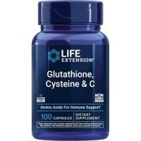ราคา Life Extension Glutathione, Cysteine & C, วิตามินซี 500 มก., อาหารเสริมสารต้านอนุมูลอิสระอันทรงพลังเพื่อรองรับสุขภาพตับ, ปราศจากกลูเตน, Non-GMO, 100 แคปซูล (55109196829)
