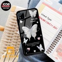 ราคา [gnine_case]เคส realme c20/c11 2020-เคส Glossy-Protector )cas(butterfly)softcase hp-case hp-casing hp-silikon-softcase glass-softcase และขายดีที่สุด PA-CAN (27475162928)