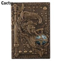 ราคา สมุดบันทึก CACTU วารสารเขียนนูน 100 แผ่น (200 หน้า) Bronze Knight A5 ปกแข็ง Travel Diary Women (55061454798)