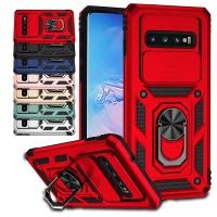 ราคา สําหรับ Samsung Galaxy S10 / S10 Plus Hybrid Armor เคสกันกระแทกสไลด์เลนส์กล้องฝาครอบป้องกัน (27330999203)