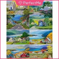ราคา [PM] ภาพวาดปักเพชร ทรงกลม ลายทิวทัศน์ภูเขา 5d ขนาด 40X30 ซม. สําหรับตกแต่งผนังบ้าน DIY 风景 5245 (12516903065)