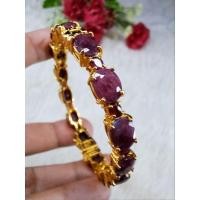 ราคา กำไลทับทิมเจียระไนเผาเก่า ฝังพลอยรอบวง ทับทิมเนื้อสวยสีแดงเข้ม ขนาด 2 กะรัตกว่า รวม 14 เม็ด (22984597456)