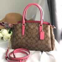 ราคา #รวมกระเป๋าcoachของแท้ราคาถูก @5,050฿ #MINI #SAGE #CARRYALL IN SIGNATURE CANVAS (#COACH #F29434) (7906444715)