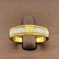 ราคา SK Jewelry แหวนเพชร แท้หรูๆ ไฮๆ ใส่ได้ทั้ง ชายและหญิง ทองแท้ 9k (37.50%) SK-R0024 (54258416206)