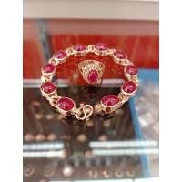 ราคา #เซตสร้อยข้อมือนาคพลอยทับทิมหลังเบี้ยพร้อมแหวนเพชรซีกแท้ (18454173992)