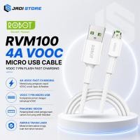 ราคา หุ่นยนต์ RVM100 VOOC สายชาร์จ Oppo Realme Micro USB ROBOT RVM100 4A 100 ซม. VOOC 7 pin Flash Fast ชาร์จ Micro Data Cable ต้นฉบับ (46404143505)