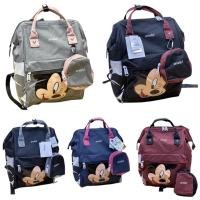 ราคา ใหม่ล่าสุด/ Anello Mickey Pouch Backpack 0068 / Anello Mickey Backpack แถมกระเป๋านําเข้า (28537936630)