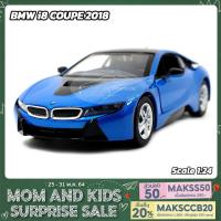ราคา โมเดลรถ BMW i8 COUPE 2018 สีฟ้า (Scale 1:24) โมเดล i8 ประกอบสำเร็จ ประตูปีกนก จำลองเหมือนจริง โมเดลรถสะสม Motormax (2675129272)