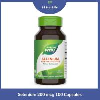 ราคา ซีลีเนียม Selenium 200 mcg 100 Capsules - Nature's Way (6014621927)