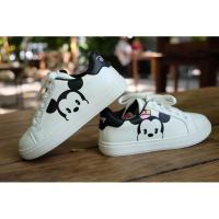 ราคา Disney รองเท้าผ้าใบผูกเชือกสีขาว ลายมิคกี้&มินนี่ (5648690006)