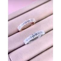 ราคา แหวนเพชรแถวEmerald Cut 10เม็ดเม็ดละ15&25ตังในตัวเรือนไวท์โกลด์/โรสโกลด์18kน้ำหนัก1.50&2.50กะรัต (24241872446)