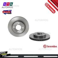 ราคา จานเบรคหน้า NISSAN MARCH ECO CAR K13 1.2 1.5 2010- NOTE E12 1.2 1.5 2013-2016 จาน 238มิล 09 C062 11 BREMBO (21256770721)