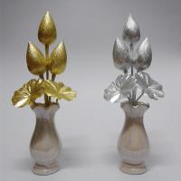 ราคา ดอกบัวเงินและดอกบัวทอง ทรงดอกบัวตูม ดอกไม้ปลอมฝีมือคนไทย (ขายแพ็คคู่+ฟรีแจกัน) (6935855667)