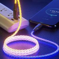 ราคา Ankndo สายชาร์จ USB Type C เรืองแสง 6A 66W สําหรับ Huawei P50 Honor 5A Xiaomi Samsung (18852665380)