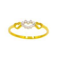 ราคา Happy Jewelry แหวนหัวใจฝังเพชรรอบ แหวนเพชร แหวนทองเพชรแท้ ทองแท้ 37.5% (9K) ME014 (44861557984)