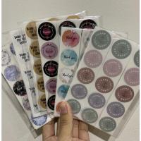 ราคา 9 บาท 30 ดวง สติกเกอร์ขอบคุณ สติกเกอร์Thanks you สติกเกอร์น่ารักคละลาย (12819398996)