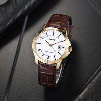 ราคา นาฬิกา Casio รุ่น MTP-V004GL-7A นาฬิกาผู้ชาย สายหนัง หน้าปัดสีขาว - มั่นใจ ของแท้ 100% ประกันสินค้า 1 ปีเต็ม (22429574177)