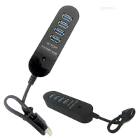 ราคา iE70P แท่งยาวเสียบด้านบน NEW USB HUB 4 port 3.0 สายยาว 30 cm (9848567888)