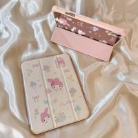 ราคา เคสป้องกัน ไอแพด กระจกสีชมพู เคสป้องกันแท็บเล็ตเมโลดี้น่ารัก ไอแพด 10/11 รุ่น/อากาศ7 2025/10.2/10.9 (40229750185)