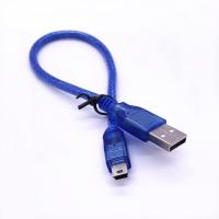 ราคา USB 2.0 Type A Male To Mini B 5pin Male PC Data Cable Cord ตะกั่วความยาว 30 ซม. (55909338387)