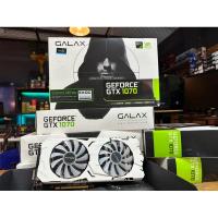 ราคา การ์ดจอ GTX 1070 8gb ddr5 สีขาวมีไฟ ต่อไฟเลี้ย 8+6 pin (25101932980)