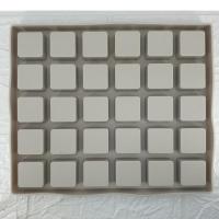 ราคา แม่พิมพ์ ซิลิโคน ช่องสี่เหลี่ยมจัตุรัส 30 ช่อง (สีเทา) Square Block Silicone Mold (29387173706)